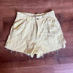 Yellow carpenter shorts